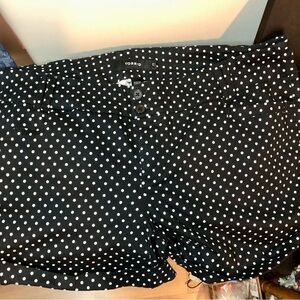 Torrid Black and White Polka Dot Shorts